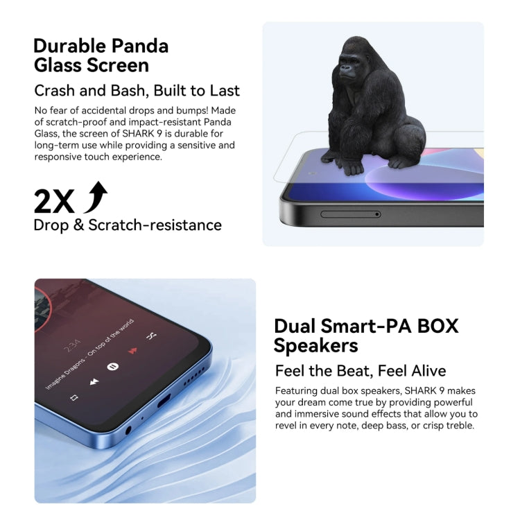 Blackview SHARK 9, 8GB+256GB, 6.67 inch Android 14 Unisoc T820 Octa Core, Network: 5G Blackview SHARK 9, 8GB+256GB, 6.67 inch Android 14 Unisoc T820 Octa Core, Network: 5G